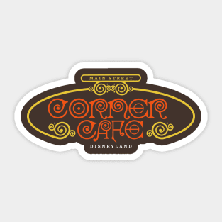 Main Street Corner Cafe Sticker